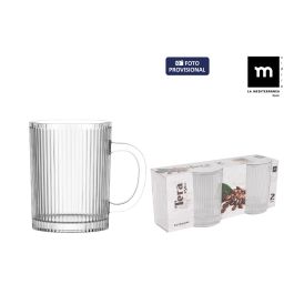 La Mediterranea Set 2 Mugs "Tera" 250 ml – Juego de 2 tazas de café (24 Cajas)
