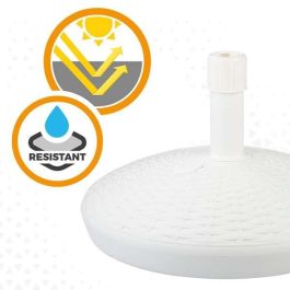 Soporte parasol poliresina blanca 30 kgs tubo 4,8 cm d58x35 cm Soporte parasol poliresina blanca 30 kgs tubo 4,8 cm d58x35 cm