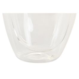 Vaso Basicos DKD Home Decor Transparente 9 x 10.2 x 9 cm Set de 2