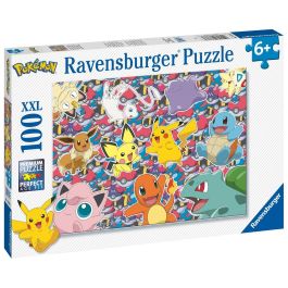 Ravensburger Puzzle 100 Piezas Grandes XXL Pokémon para Niños y Niñas, Edad 6+ Años