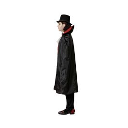 Disfraz de Vampiro Clásico para Hombre Adulto Completo con Capa Roja, Chaleco, Pantalón y Camisa – Halloween y Fiestas Temáticas Talla M-L