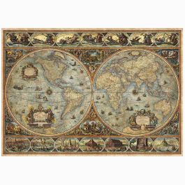 Educa EDU1747456959967 Puzzle Orbis Terrarum - 1000 piezas - Temática viajes y mapas - Mixto