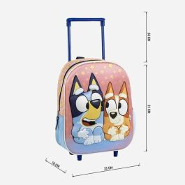 Mochila infantil trolley 3D bluey 25.0 x 31.0 x 10.0 cm Mochila infantil trolley 3D bluey 25.0 x 31.0 x 10.0 cm