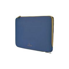 Tucano Funda Doppio Neopren con Compartimento para MacBook Pro 14" y Tableta, Azul, BFDOP1314-B, Hecha con Materiales Reciclados