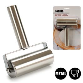 Rodillo de Cocina en Acero Kinvara 17x12 cm - Plata (18 Unidades) Rodillo de Cocina en Acero Kinvara 17x12 cm - Plata (18 Unidades)