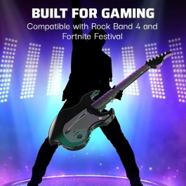 PDP PDP1717631038530 Riffmaster Guitarra Inalámbrica para Xbox Series X|S, Xbox One y PC - Negra