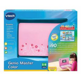 Ordenador genio master color bilingüe rosa con 180 actividades 18x27x4 cm