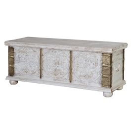 Giner Y Colomer Baúl Madera de Mango Blanco Envejecido 45x116x40 cm Precio: 435.5879. SKU: B1GWJBC3M5