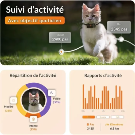 Weenect WEE3770000300406 GPS Tracker for Chat - Weenect XS (Black Edition 2023)