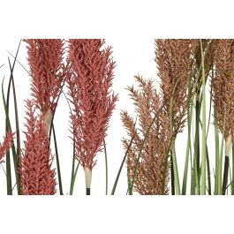 DKD Home Decor Planta Marron Claro Rojo 35 x 120 x 35 cm PE PVC (2 Unidades)