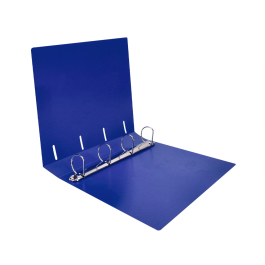 Liderpapel Carpeta 4 Anillas 40 mm Polipropileno Din A4 Azul Translucido