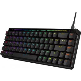 ASUS ROG Falchion ACE HFX Teclado Gaming con Switch Magnético, Alámbrico USB, QWERTZ Alemán, Retroiluminación RGB, Negro