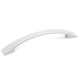 Trentadue Tirador Lucas L156 C128 Ral9006 de Zamak Gris Claro 156mm, 128mm entre agujeros para Muebles Cocina Baño