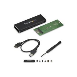 StarTech.com Adaptador SSD M.2 SATA a USB 3.0 - Carcasa Externa con Soporte UASP, Compatible con Unidades M.2 NGFF, Incluye Herramientas