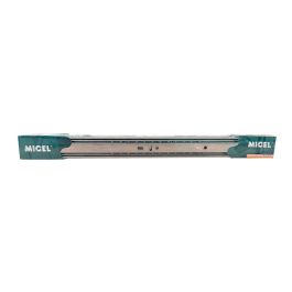 Micel Juego de guía telescópica Zn 78045, acero, 450x45x12.5mm, carga 45kg, acabado zincado
