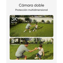 Eufy E340 Cámara de Seguridad IP Floodlight 3K Dual Cam 360° Pan/Tilt Wi-Fi 6 Interior/Exterior IP65 Almacenamiento Local Sin Cuotas