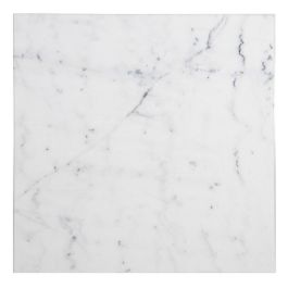 Mesa Auxiliar Blanco-Negro Metal-Mármol 70 X 70 X 71 cm