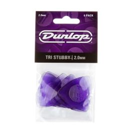 Dunlop Pack 24 Púas Tri Stubby Light Purple 2.00 Mm