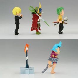 Banpresto One Piece World Collectable Figure - Enies Lobby 2, 7 cm, PVC, Sanji, Sogeking, Zoro, Franky Banpresto One Piece World Collectable Figure - Enies Lobby 2, 7 cm, PVC, Sanji, Sogeking, Zoro, Franky