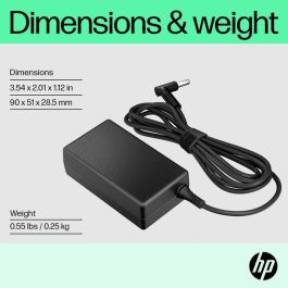HP Adaptador de CA Inteligente 65W con Tecnología Smart-Pin y Protección contra Sobretensiones