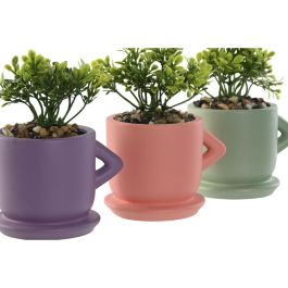 Planta Decorativa Home ESPRIT Polietileno Cemento Urbano 9 x 7 x 12 cm (3 Unidades)