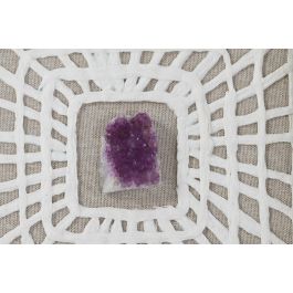 DKD Home Decor Cuadro Moderno Set de 4 Blanco Natural Cristal 22 x 22 cm