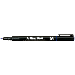 Artline EK-854 Rotulador Permanente Punta Redonda 1 mm Azul para Proyecciones