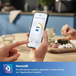 Freidora sin aceite - PHILIPS - Connected Airfryer XXL HD9285/96 Serie 5000 - 7,2L - 6 personas - 16 presintonías - Negra