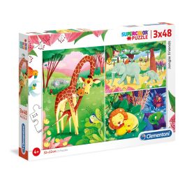 Set Trio, Clementoni, Jungle Friends, Rompecabezas, Unisex, 4+ años, 3x48 pzs Precio: 16.89000038. SKU: B16XL9JKXC