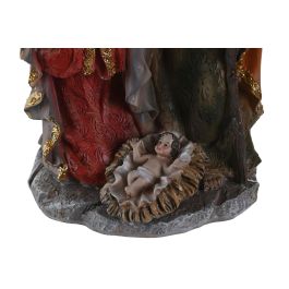 DKD Home Decor Nacimiento Navidad Tradicional Resina Multicolor 10 x 19 x 12 cm (2 Unidades)
