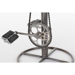 DKD Home Decor Taburete de Bar Balines de Metal y Ratán Marrón Claro y Plateado, Altura de Asiento 82 cm DKD Home Decor Taburete de Bar Balines de Metal y Ratán Marrón Claro y Plateado, Altura de Asiento 82 cm