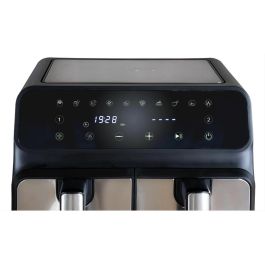Unold 58685 Freidora de aire caliente de doble cámara Twin Zone 8 L, 1700W, 60-200°C con 10 programas