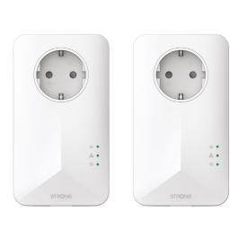 STRONG PowerLine 1000 Kit, Adaptadores de Red Doméstica 1000 Mbit/s Ethernet, 2 Piezas, Blanco. Crea red de alta velocidad usando cableado eléctrico. Precio: 55.50000049. SKU: B149DPGQRS