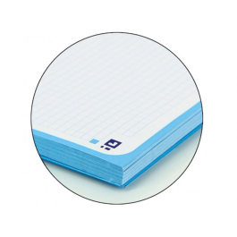 Oxford Recambio/Bloc Din A4+ 80 Hojas 90 Gr Cuadro 5 mm 4 Taladros Color Turquesa