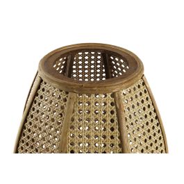 DKD Home Decor Lámpara Sobremesa Urban Ratán Marrón E27 29 x 40 x 29 cm