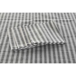 DKD Home Decor Mantel Basicos Verde Blanco 150x150cm Set de 5