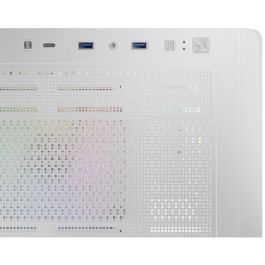LC-Power LC-811W-ON Midi Tower Gaming PC Blanco con Ventana de Vidrio Templado e Iluminación RGB para ATX/EATX
