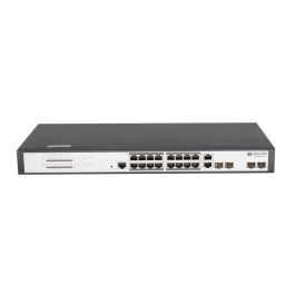 BDCOM S2520-P L3-lite Managed PoE Switch 16 Puertos Gigabit PoE+ 2 SFP 2 Combo RJ45/SFP 250W Presupuesto PoE Rack 1U