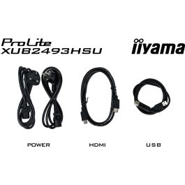 iiyama Monitor ProLite XUB2493HSU-B7 24" FHD IPS 1ms 100Hz HDMI DP Altavoces Pivot Negro