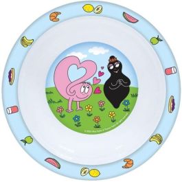 Juego de vajilla - FUN HOUSE - BARBAPAPA - Vaso, plato Ø22 cm y Ø16 cm, cubiertos, botella de agua y caja de aperitivos Juego de vajilla - FUN HOUSE - BARBAPAPA - Vaso, plato Ø22 cm y Ø16 cm, cubiertos, botella de agua y caja de aperitivos