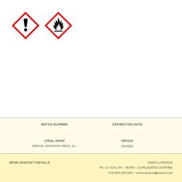 Unecol Limpiador de PVC A205, 1L - Disolvente para tuberías de PVC rígido en bote metálico Unecol Limpiador de PVC A205, 1L - Disolvente para tuberías de PVC rígido en bote metálico