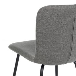 Silla Gris Tejido-Metal Salón 44 X 55 X 82 cm