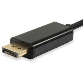 EQUIP Adaptador USB-C a DisplayPort 4K60Hz 1.8m Macho a Macho Negro