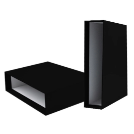 Liderpapel Caja Archivador de Palanca de Cartón Folio Documenta Lomo 75mm Negro 215x315 mm