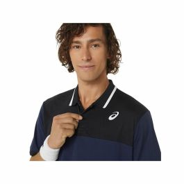 Polo de Manga Corta Hombre Asics Court Azul marino