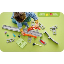 Lego DUPLO 10426 Set de Expansión My Town: Vías de Tren y Puente para Aprendizaje Temprano