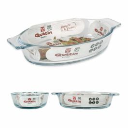 Fuente de Cocina Quttin VEN8435476251502 Oval Vidrio Ovalado 400 ml 20 x 11,5 x 4 cm (8 Unidades) (20 x 11,5 cm)