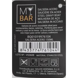 Salsera de acero inoxidable 150 ml - My Bar (12 Unidades) Salsera de acero inoxidable 150 ml - My Bar (12 Unidades)
