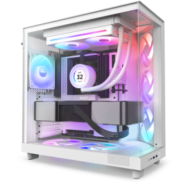 NZXT RF-U24HF-W1 Sistema de Refrigeración para Ordenador Ventilador Blanco