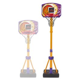 V-Tech 80-571422 Canasta de Baloncesto con Pantalla Electrónica, 3 Modos de Juego, Ajustable 88-120cm, Plegable, +3 años